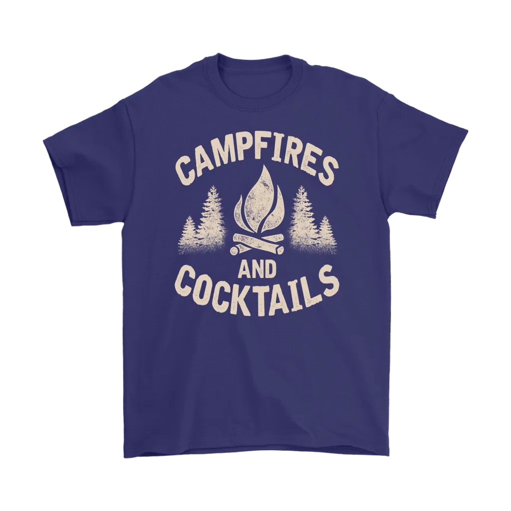 "Campfires And Cocktails" - Shirts and Hoodies