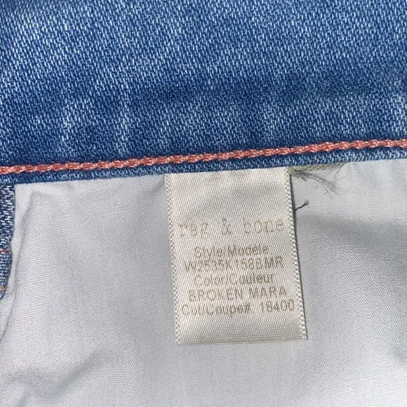 Rag &amp; Bone Broken Mara Vintage Cigarette Jean Sz 31