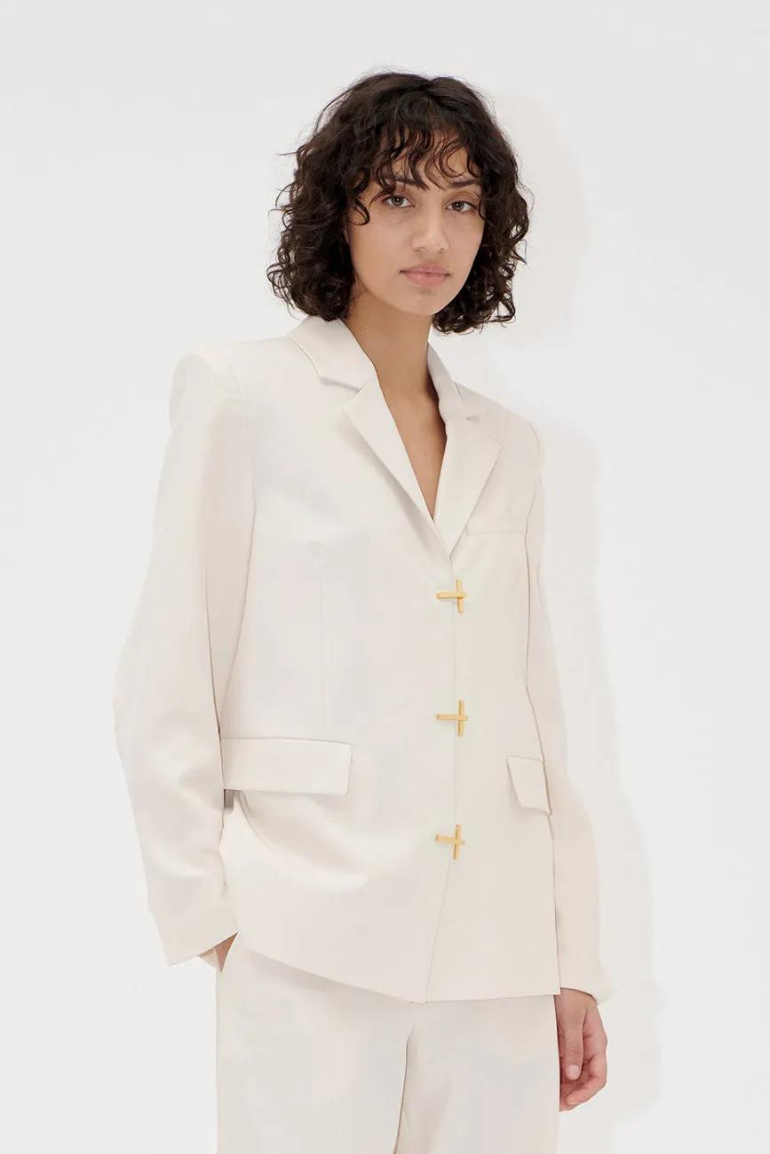 RELAXED FIT SLIT BLAZER
