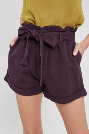 RENZO TIE WAIT SHORTS PURPLE