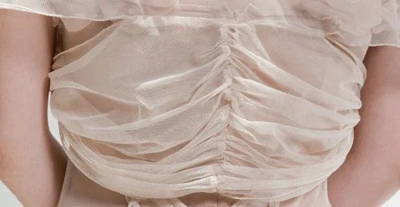 Rouched Tulle Shrug in Blush by Nataya - SOLD OUT