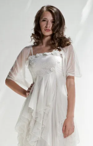 Rouched Tulle Shrug in Blush by Nataya - SOLD OUT
