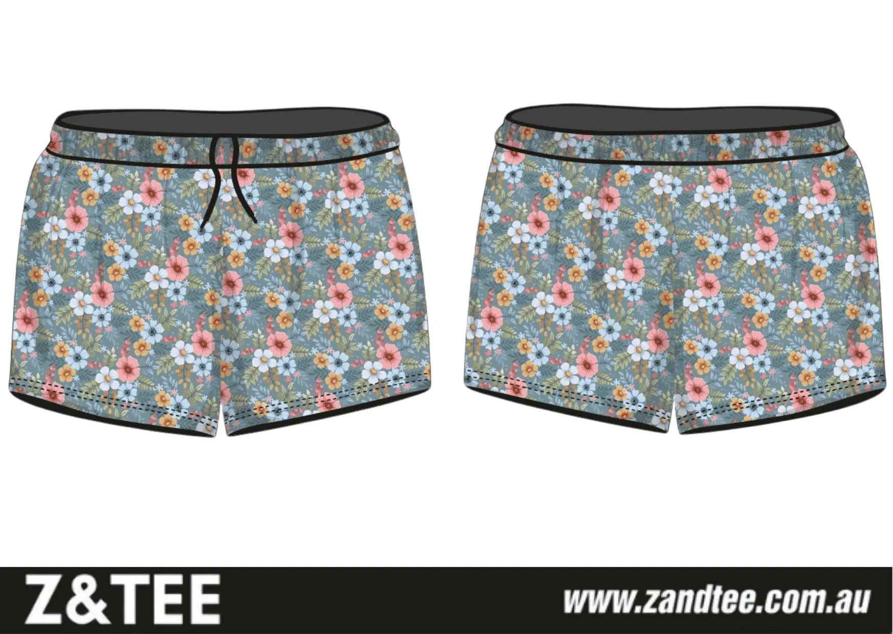 Rugby Shorts | Flowers Gingham ★Pre-Order★