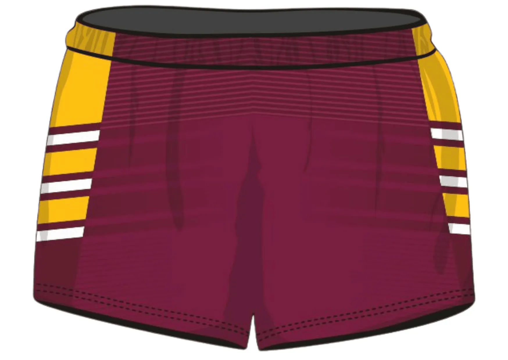 Rugby Shorts | Maroon Gold ★Pre-Order★