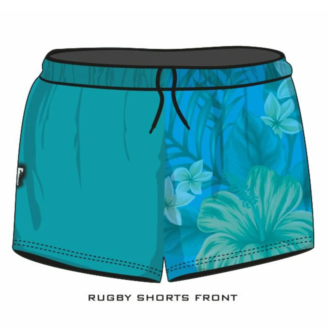 Rugby Shorts | Send It 4x4 Tropical Aqua ★Pre-Order★