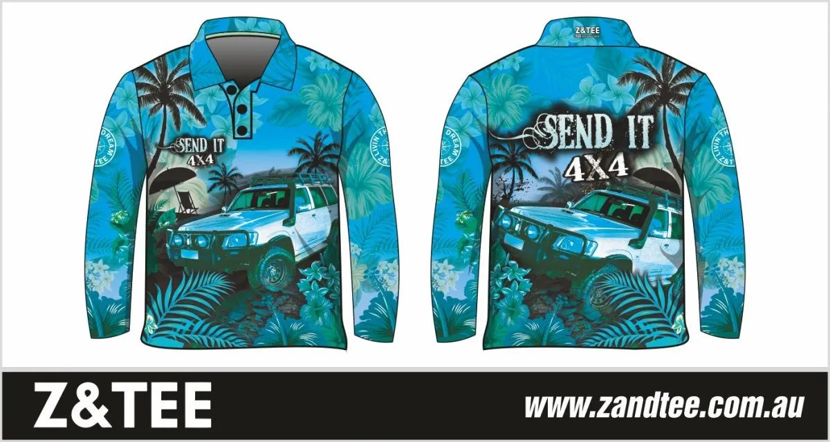 Rugby Shorts | Send It 4x4 Tropical Aqua ★Pre-Order★