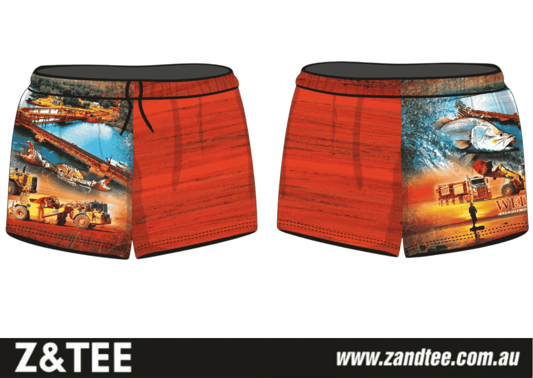 Rugby Shorts | Weipa Cape York Red ★Pre-Order★