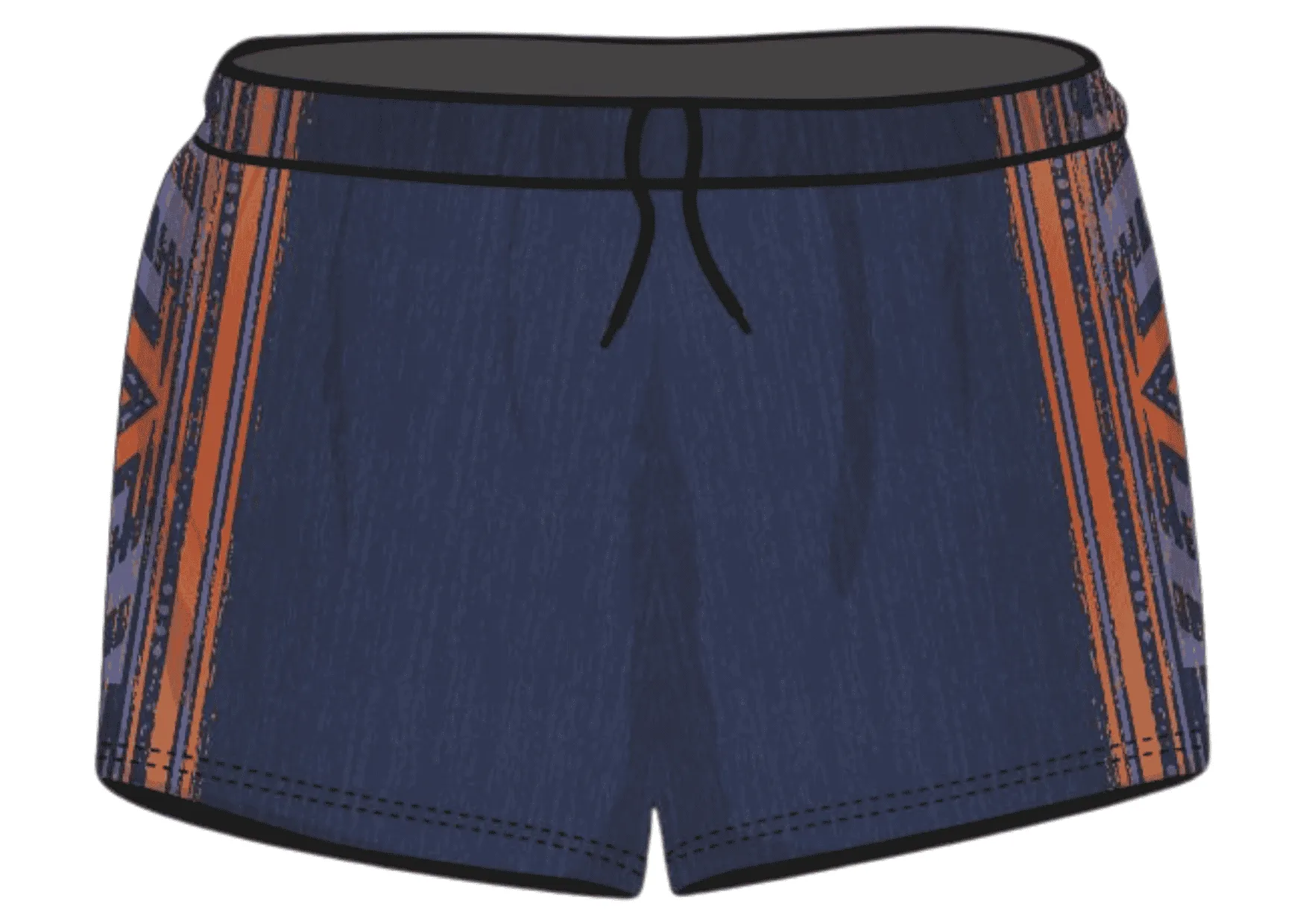 Rugby Shorts | Western Aztec Navy ★Pre-Order★