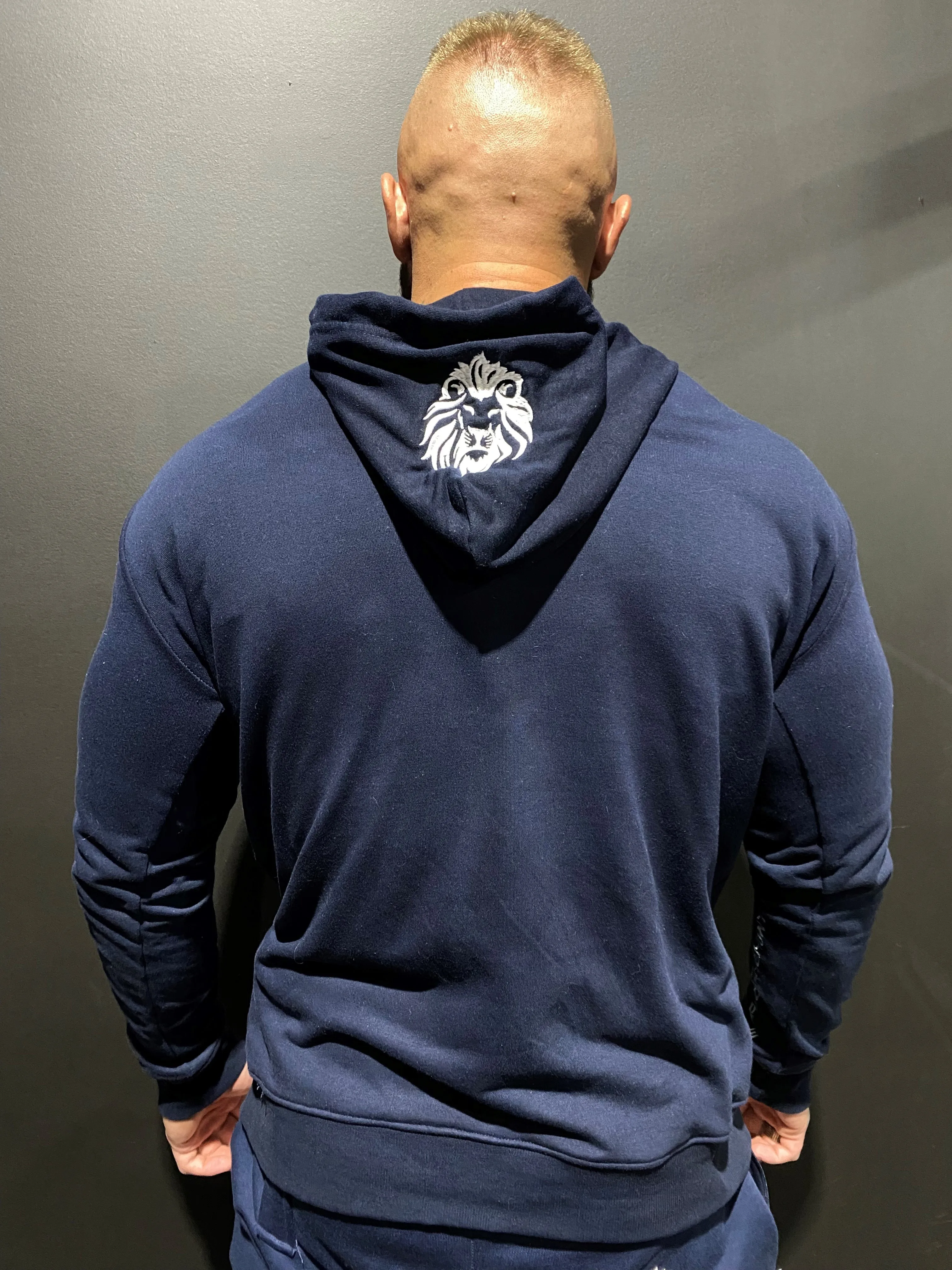 RUTHLESS.CO LION TEAM HOODIES - NAVY/WHITE