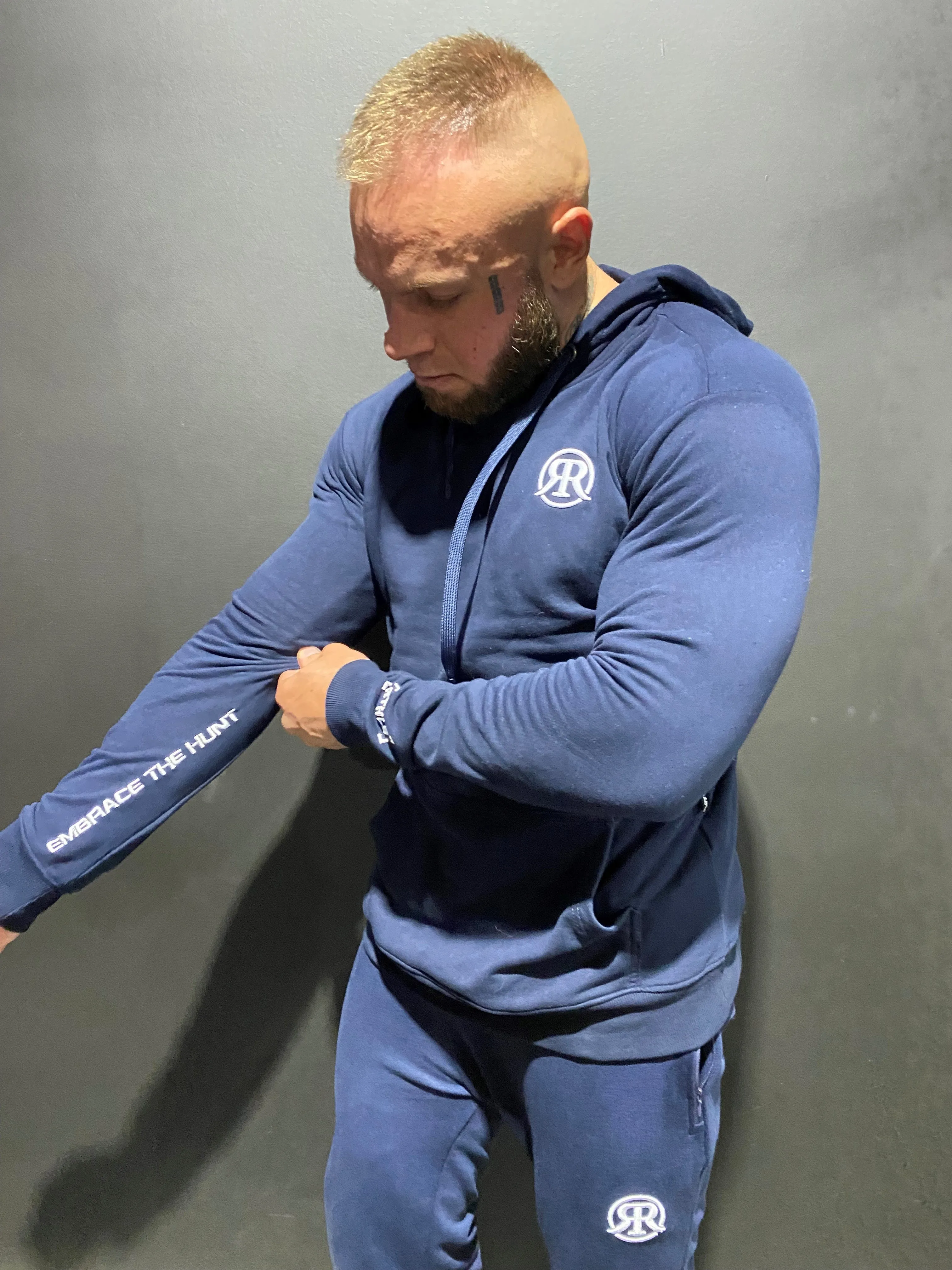 RUTHLESS.CO LION TEAM HOODIES - NAVY/WHITE