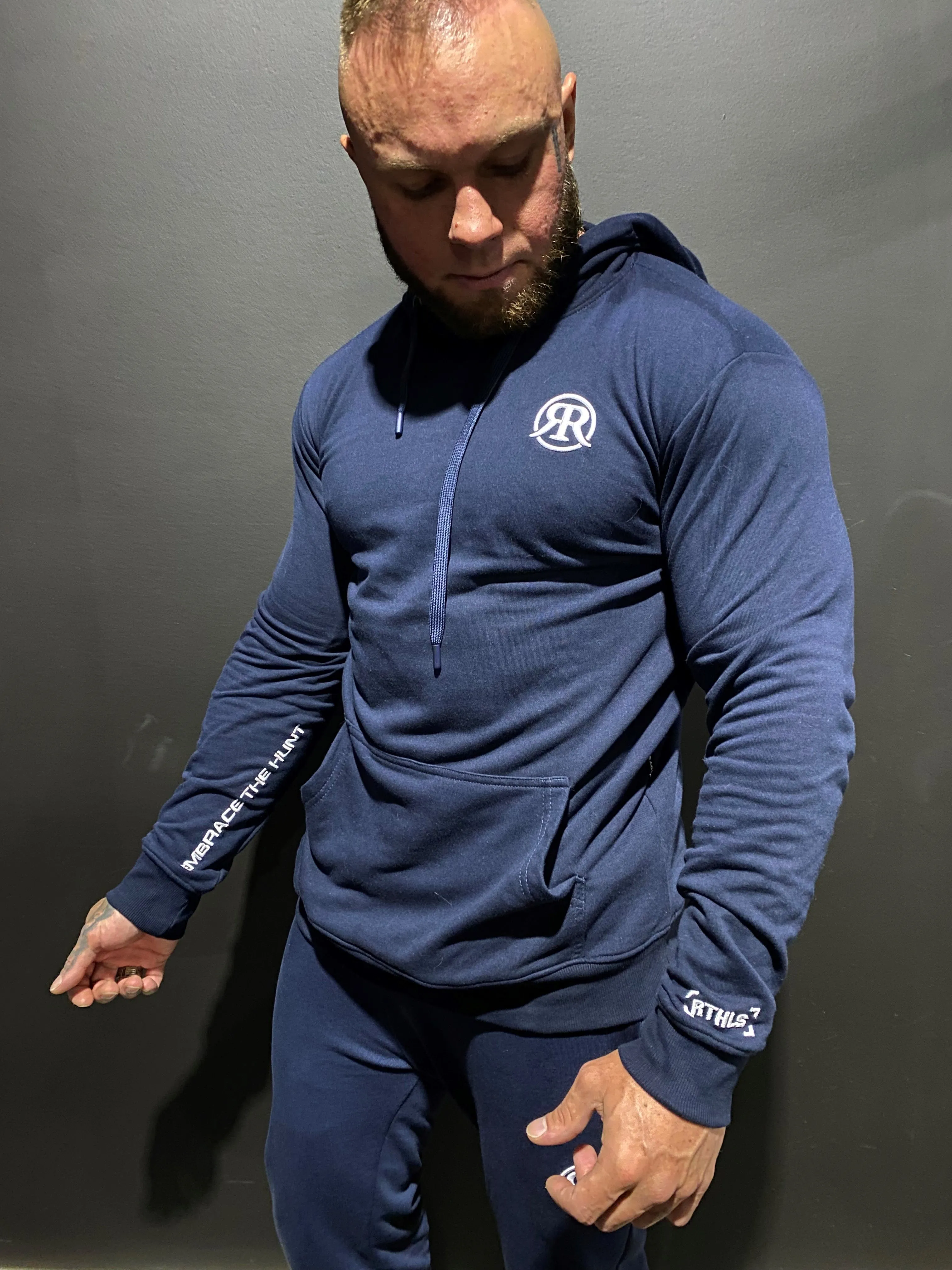 RUTHLESS.CO LION TEAM HOODIES - NAVY/WHITE
