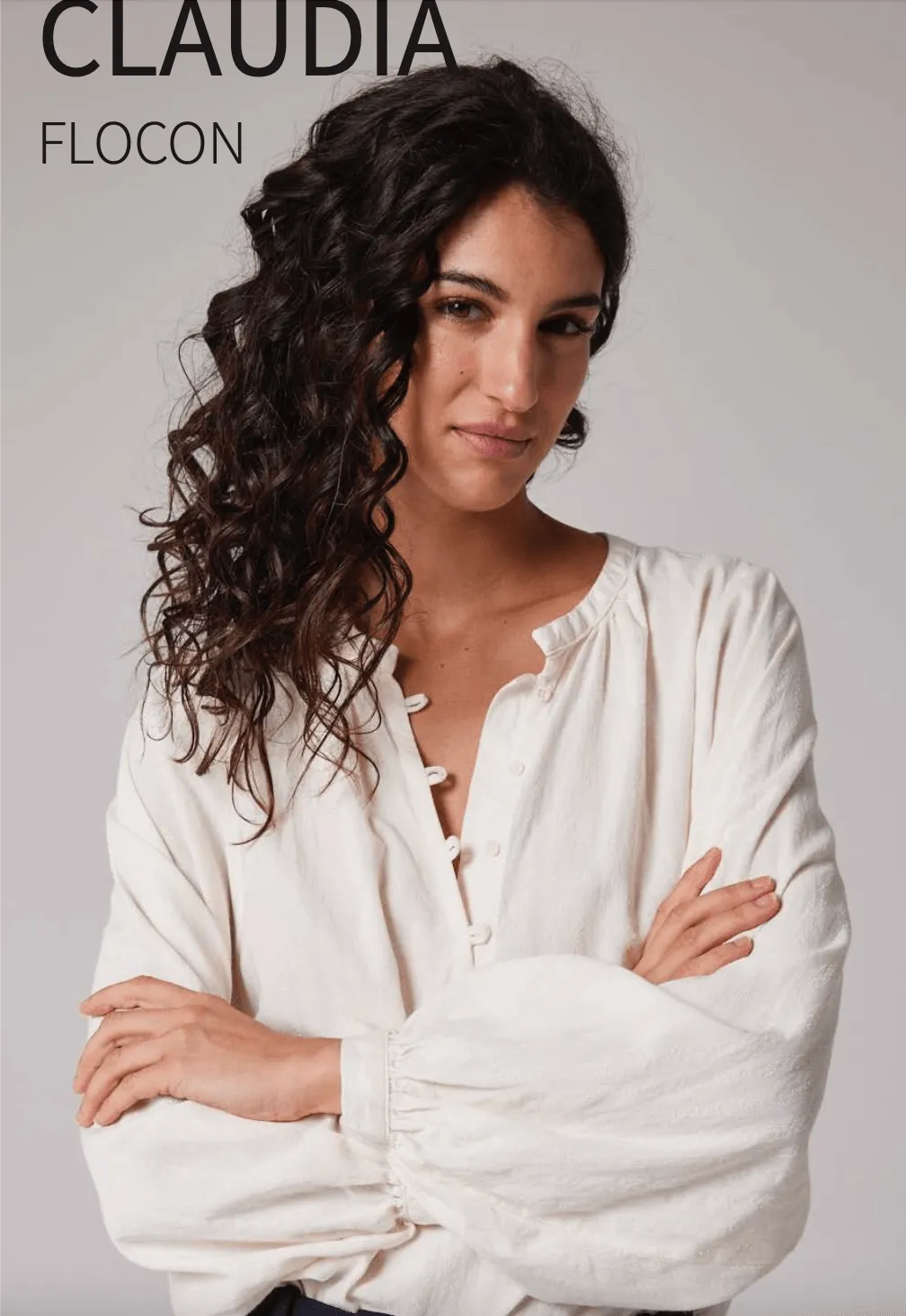 Sacrecoeur Womens Claudia Flocon Blouse - Ecru
