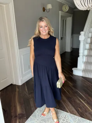 Sarah Navy Dress