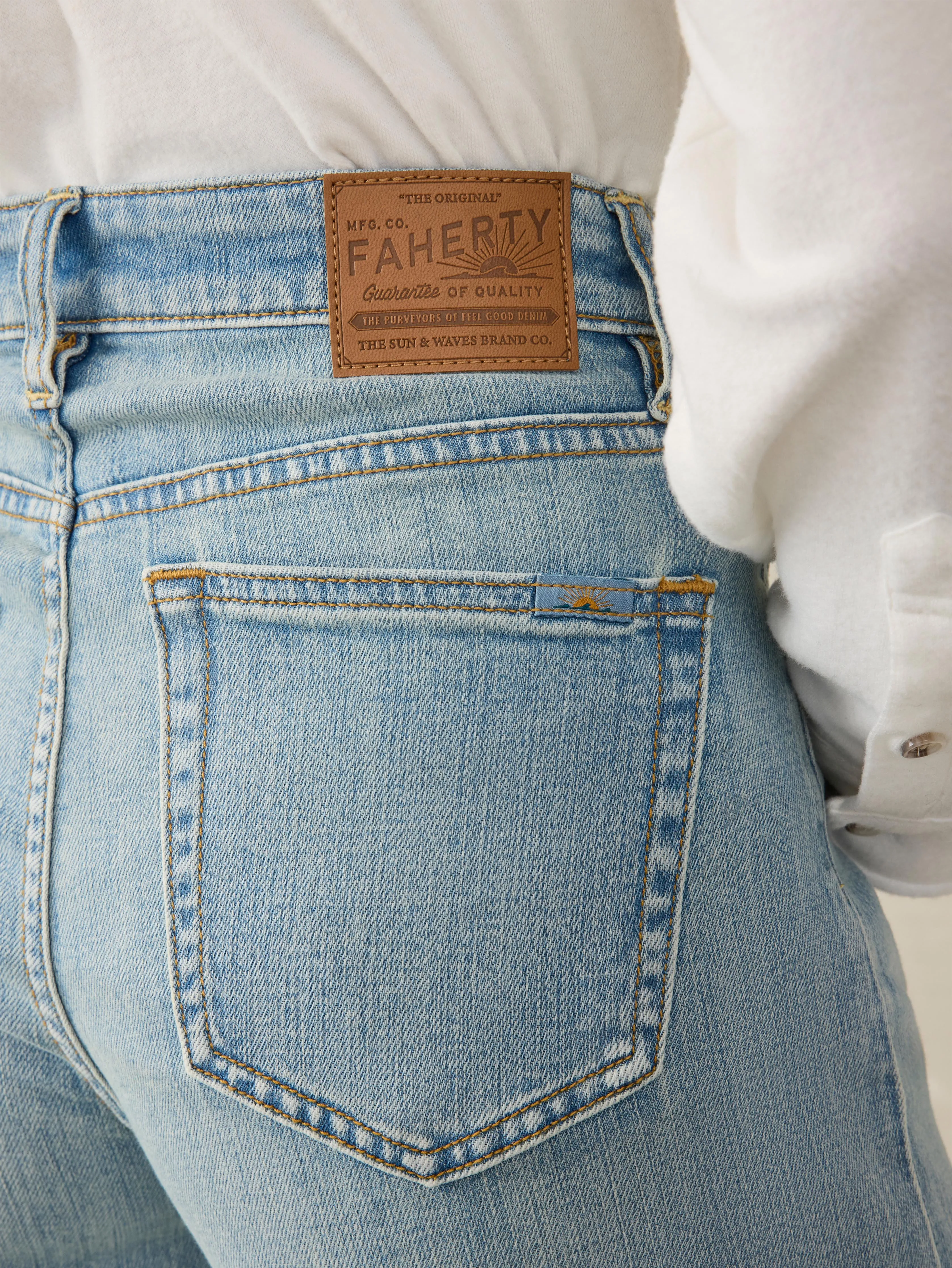 Saturday Denim Wide Leg Ankle - West Cove Wash