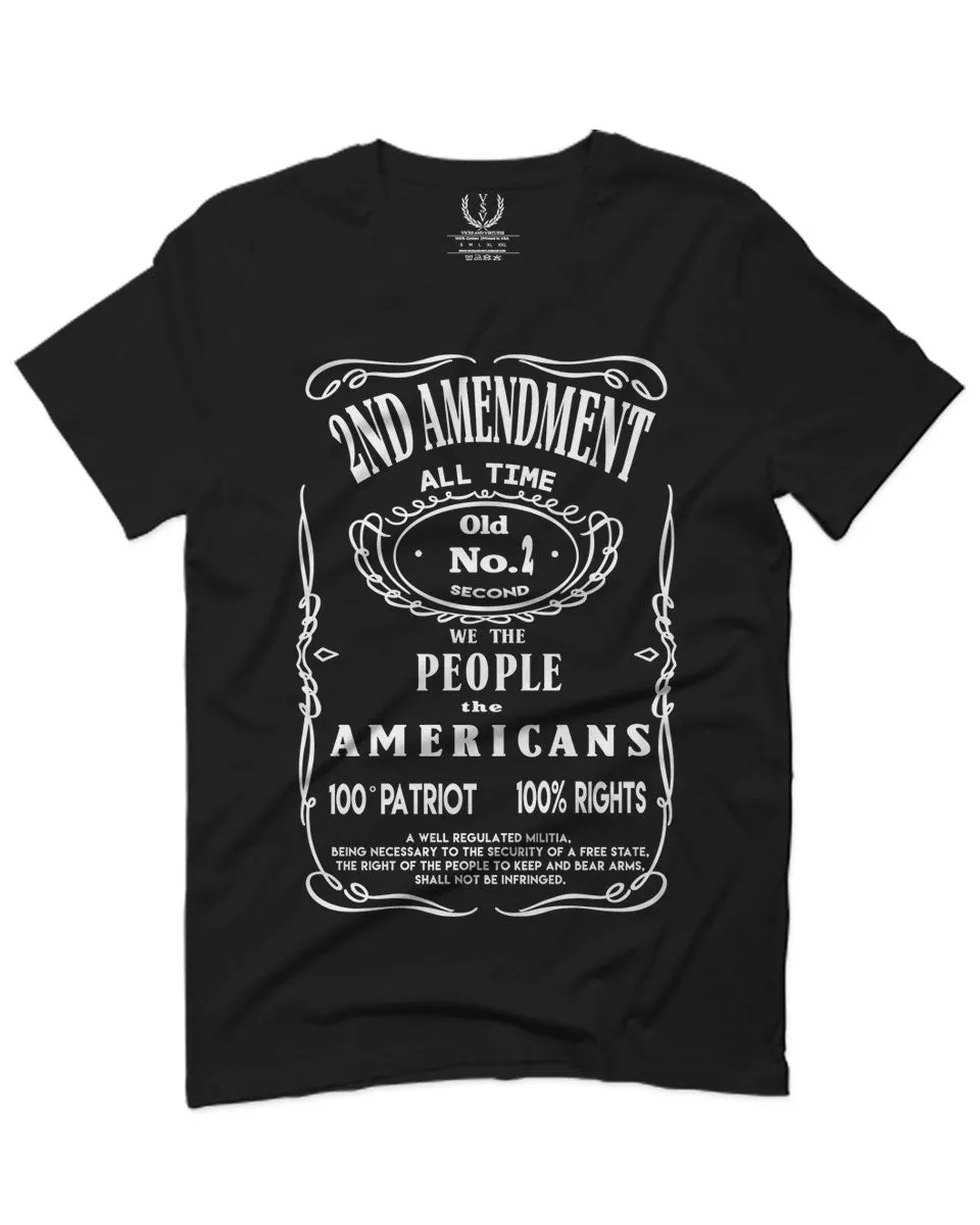 Second 2nd Amendment American Patriot Militia Guns Rights For men T Shirt