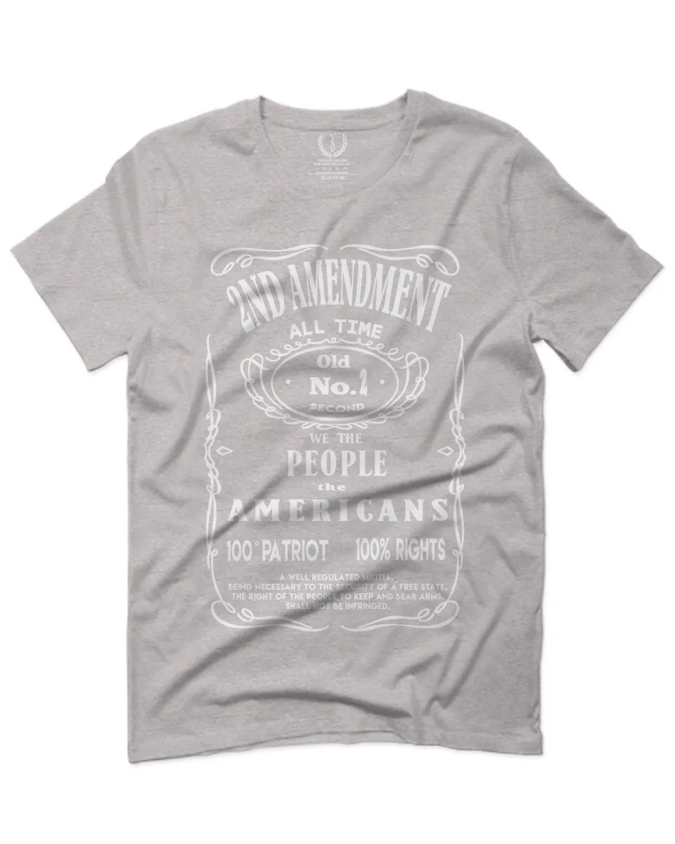 Second 2nd Amendment American Patriot Militia Guns Rights For men T Shirt