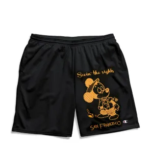 SEEIN THE SIGHTS SHORTS - BLACK