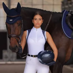 Shires Aubrion Ladies Newbel Sleeveless Navy Show Shirt