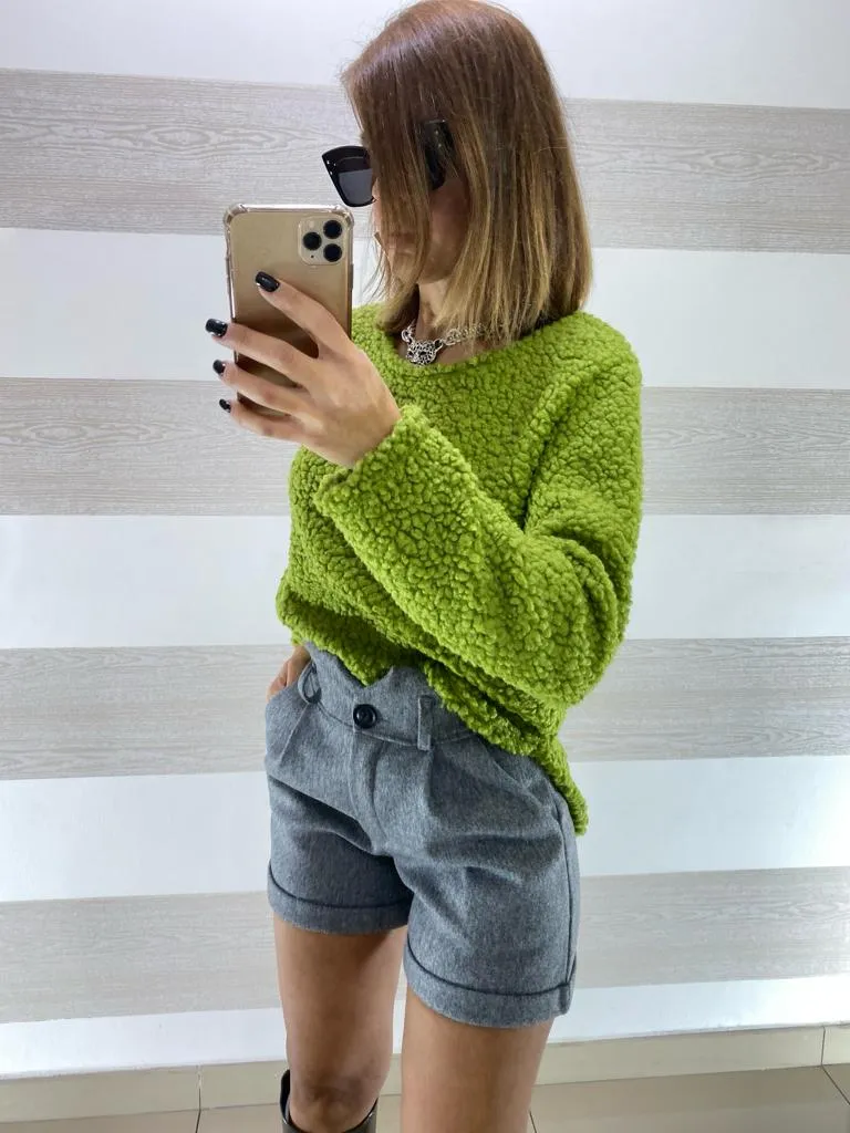 Shorts Lucia Svasato Bustino Vita Alta