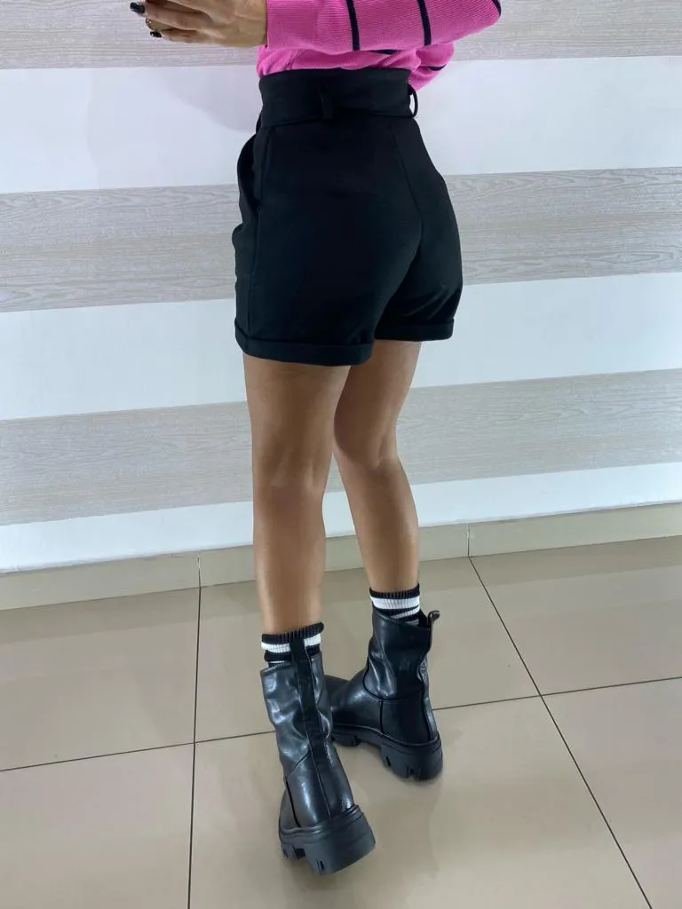 Shorts Lucia Svasato Bustino Vita Alta