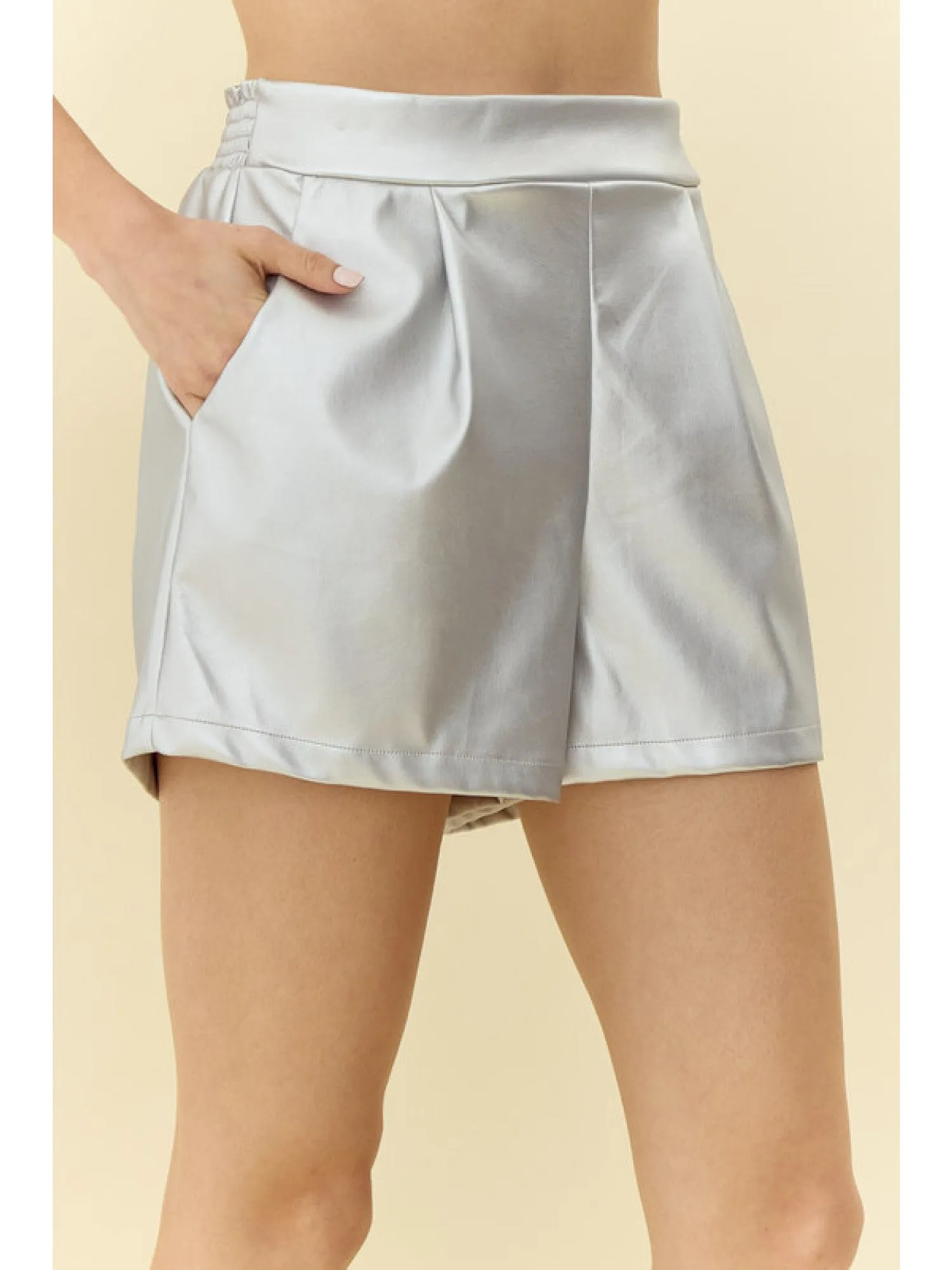 Silver Luxe Shorts