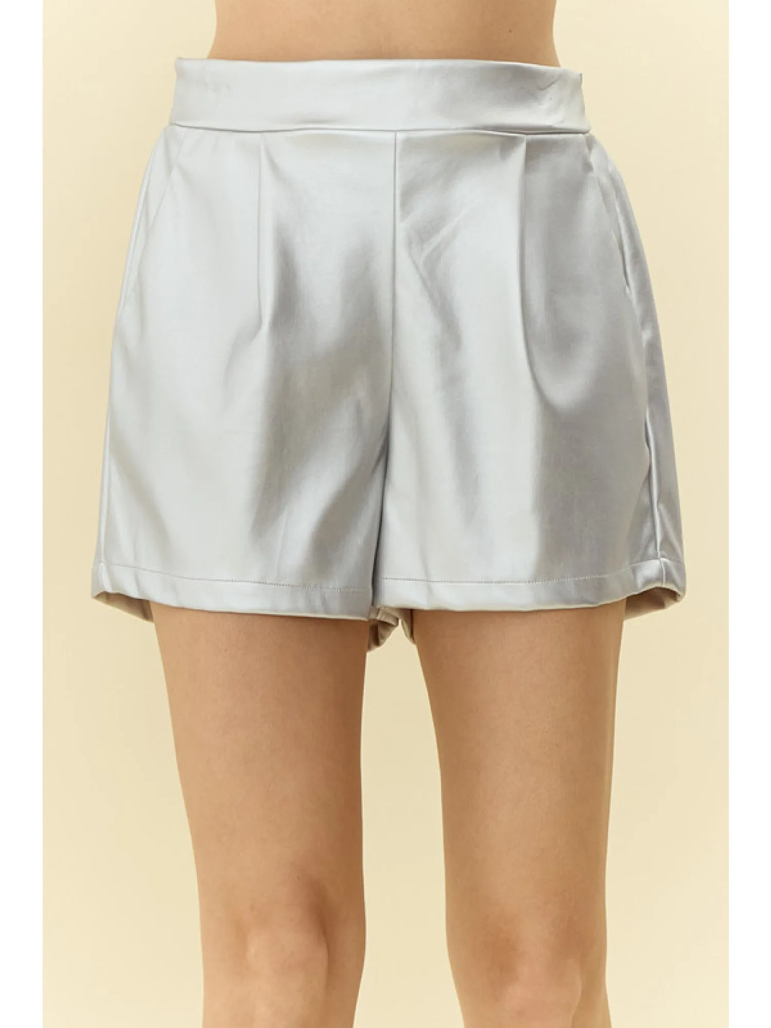 Silver Luxe Shorts