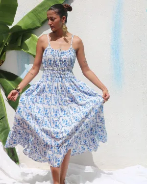Skye Handprinted Cotton Dress - WITC