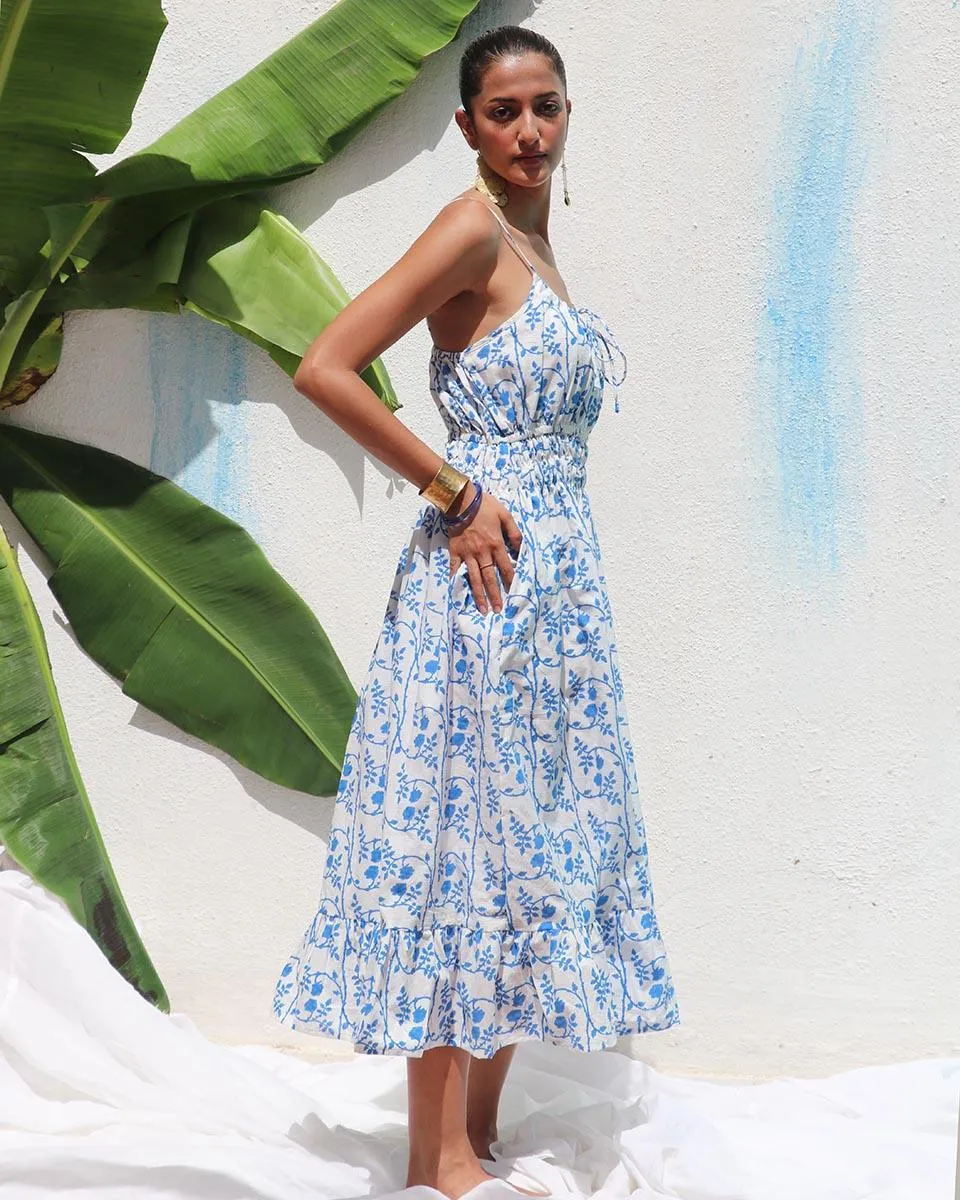 Skye Handprinted Cotton Dress - WITC