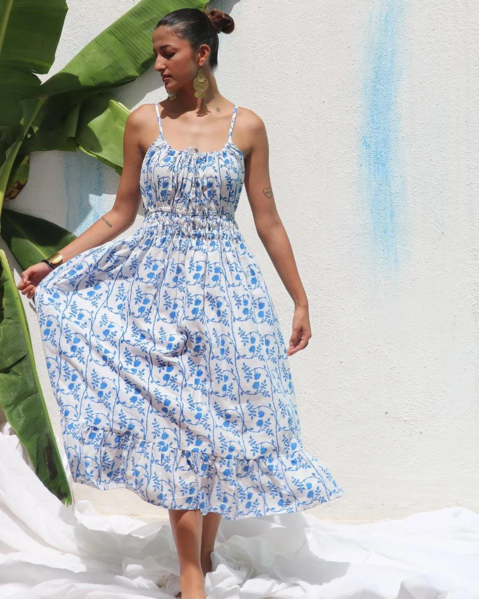 Skye Handprinted Cotton Dress - WITC