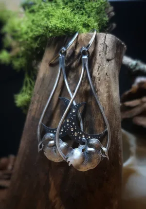 Sleeping Bunny Drop Earrings