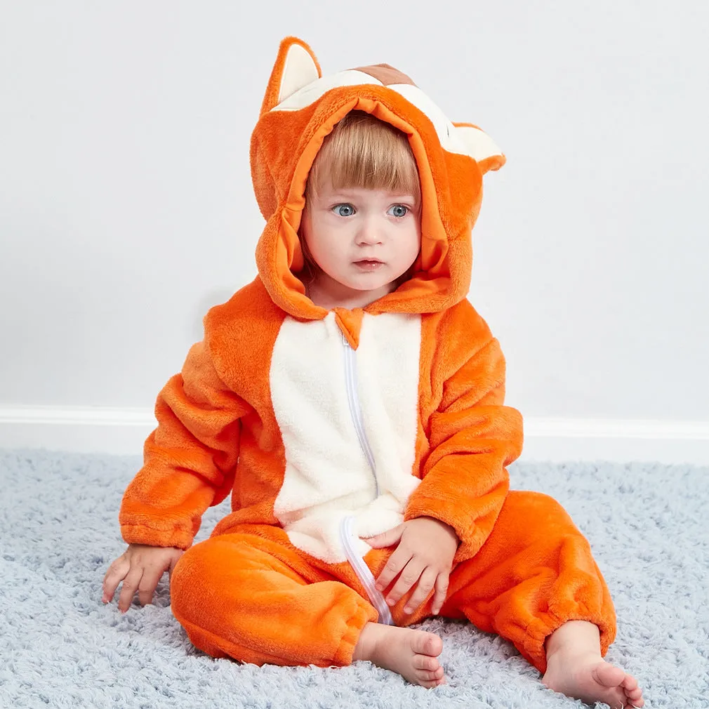 Sleepy Fox Baby Onesie