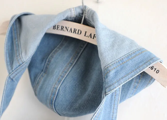 Sleeveless V-Neck Slim Short Hoodie Denim Jean Jacket Waistcoat