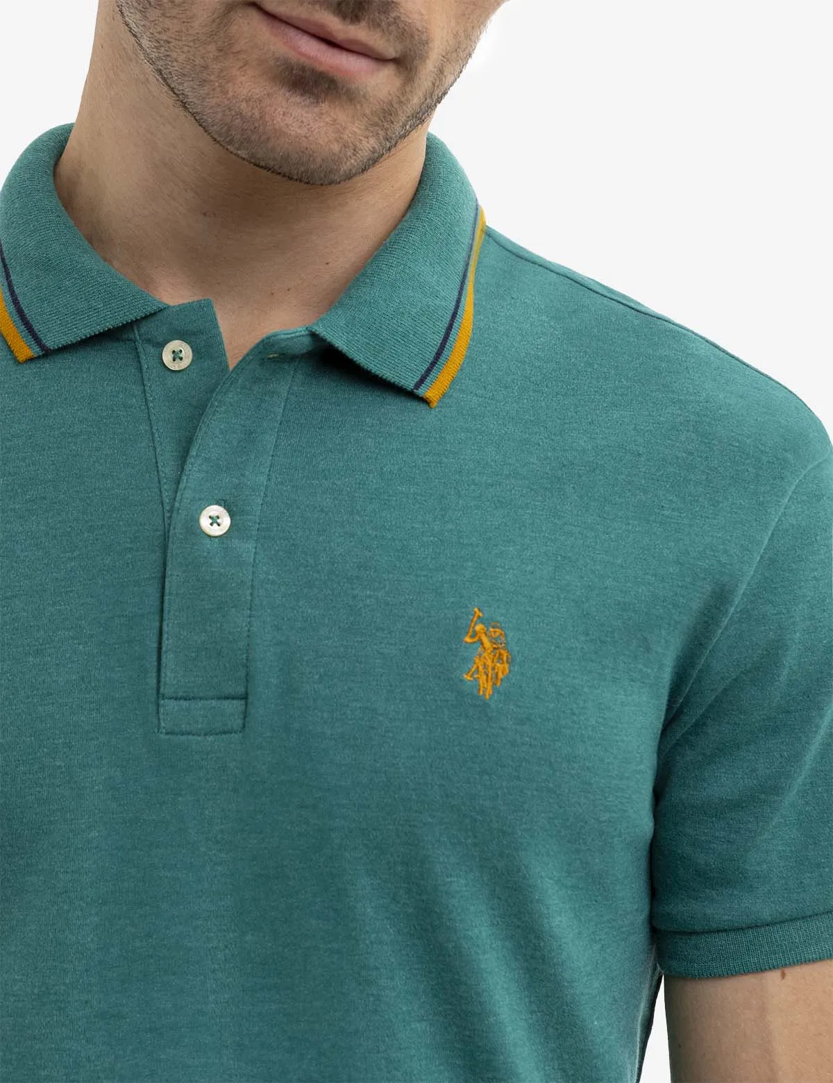 SLIM FIT SOLID INTERLOCK POLO SHIRT