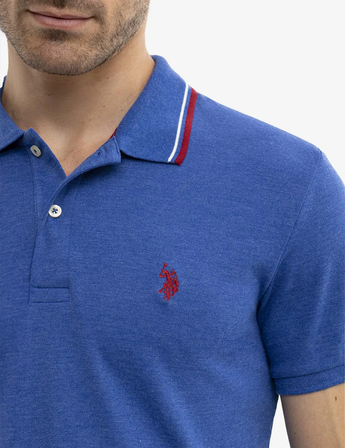 SLIM FIT SOLID INTERLOCK POLO SHIRT