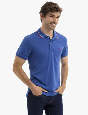 SLIM FIT SOLID INTERLOCK POLO SHIRT