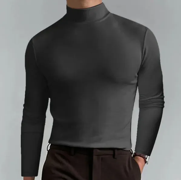 Slim-fit turtleneck with long sleeves - Oliver