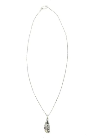 Small Navajo Feather Pendant with Sterling Silver Chain