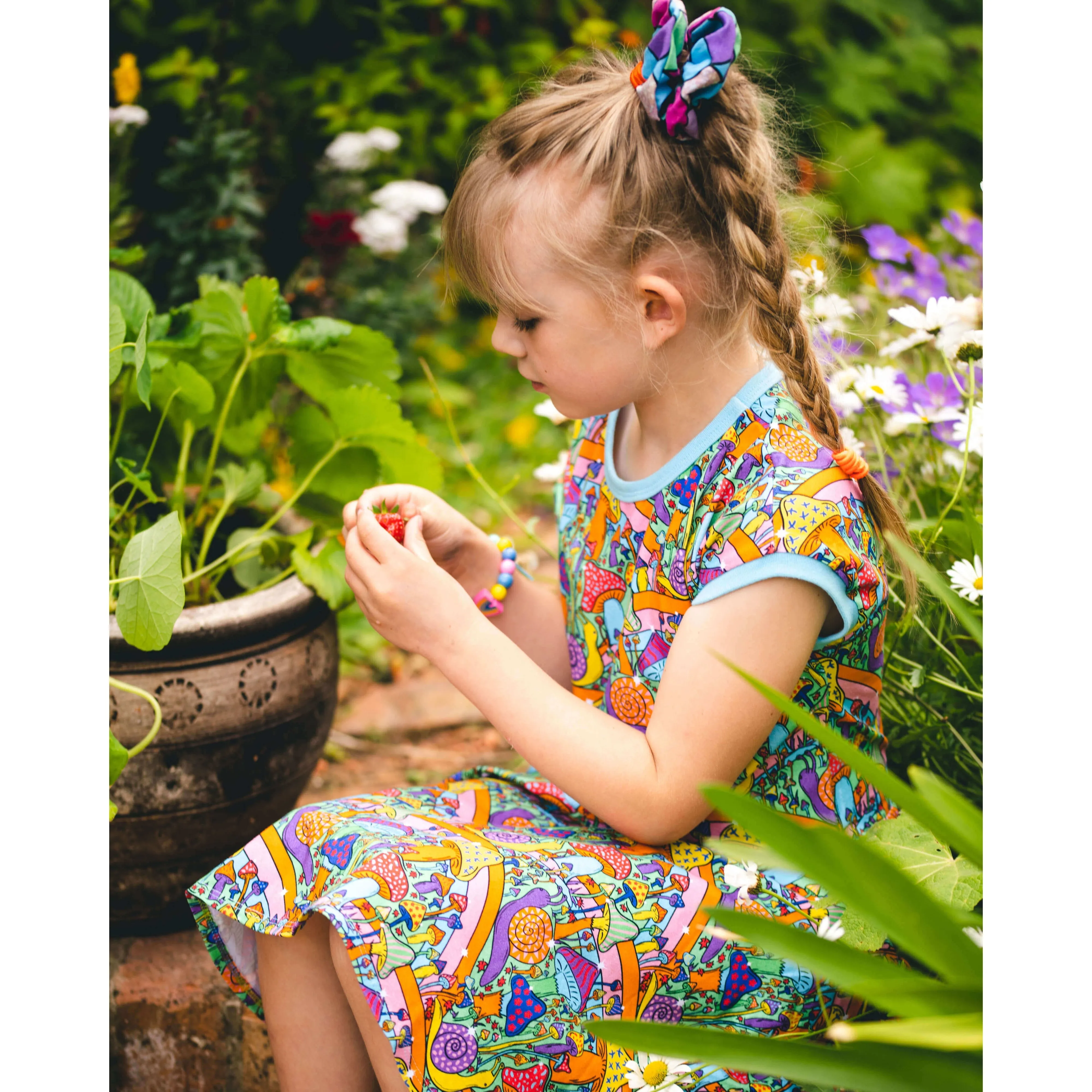 Snail Adventures Short Sleeve Dress - 1 Left Size 2-3 years