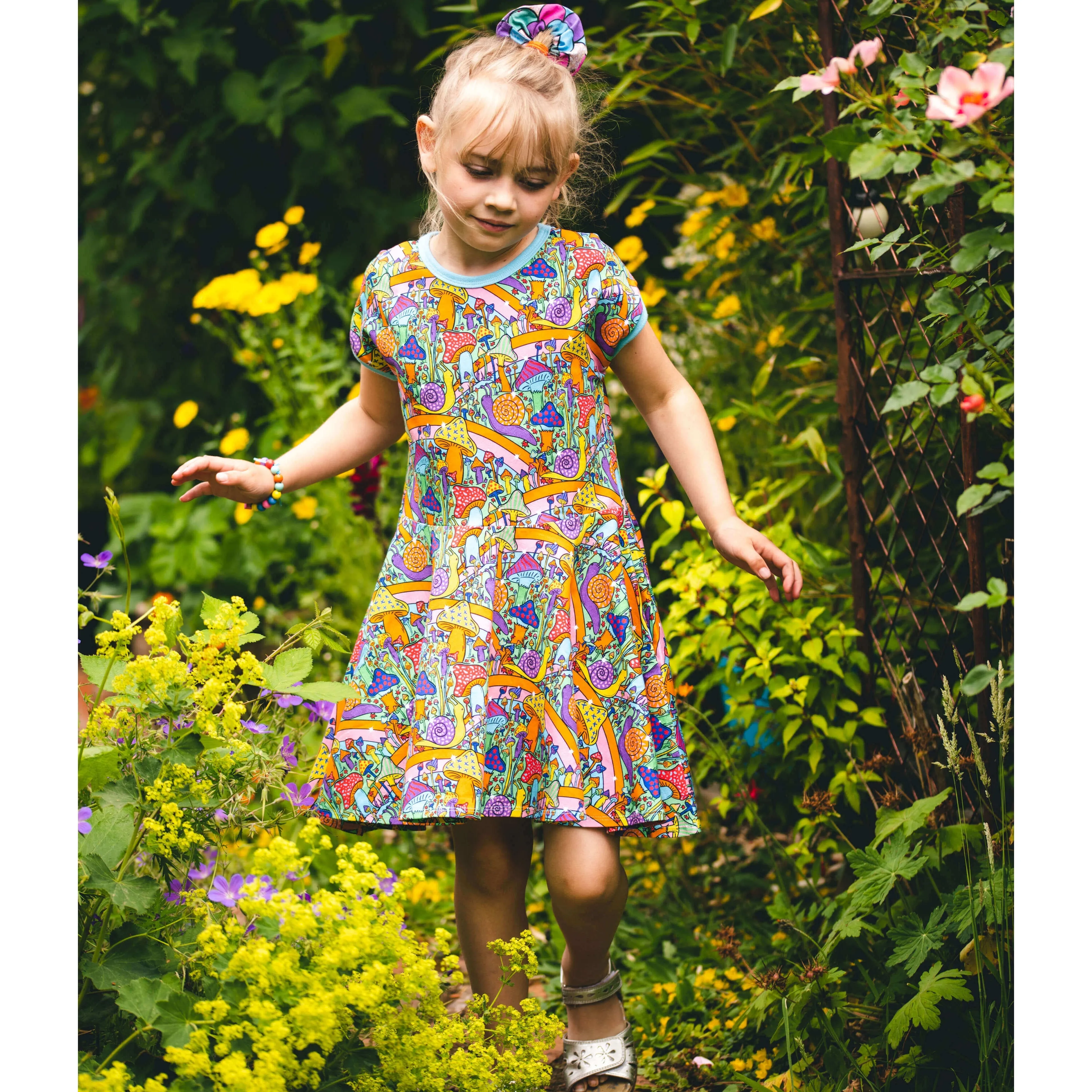 Snail Adventures Short Sleeve Dress - 1 Left Size 2-3 years