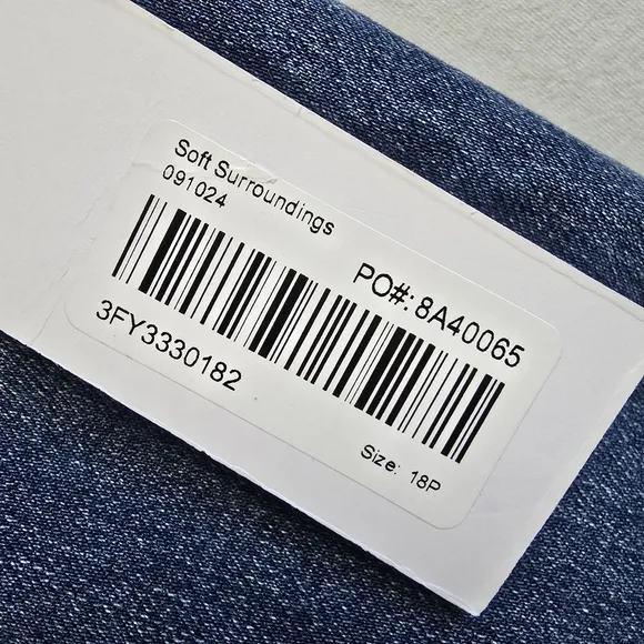 Soft Surroundings Straight Leg Jeans NWT style 3fy33 Size 18P