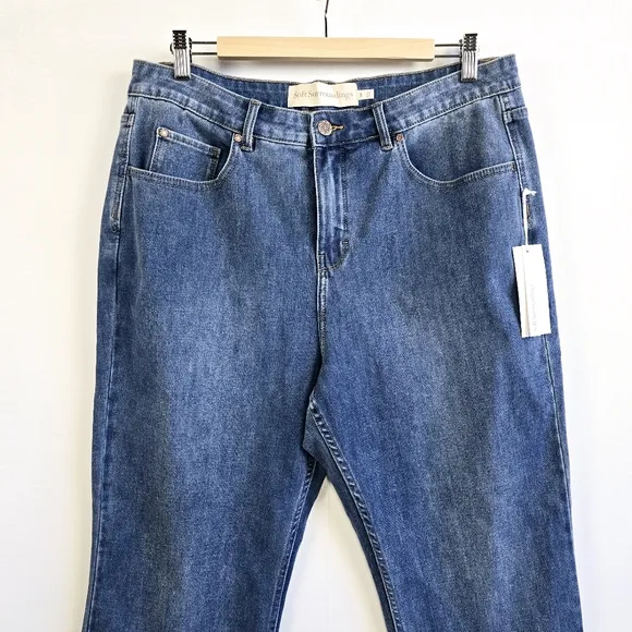 Soft Surroundings Straight Leg Jeans NWT style 3fy33 Size 18P