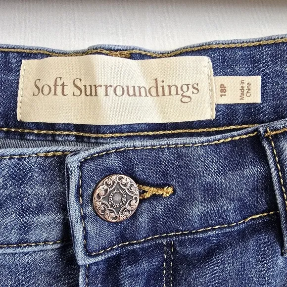 Soft Surroundings Straight Leg Jeans NWT style 3fy33 Size 18P