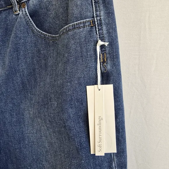 Soft Surroundings Straight Leg Jeans NWT style 3fy33 Size 18P