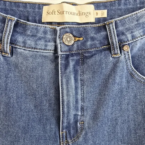 Soft Surroundings Straight Leg Jeans NWT style 3fy33 Size 18P