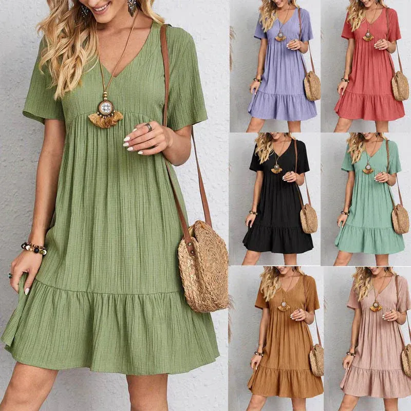 Solenne | Bohemian-Style Relaxed Dress