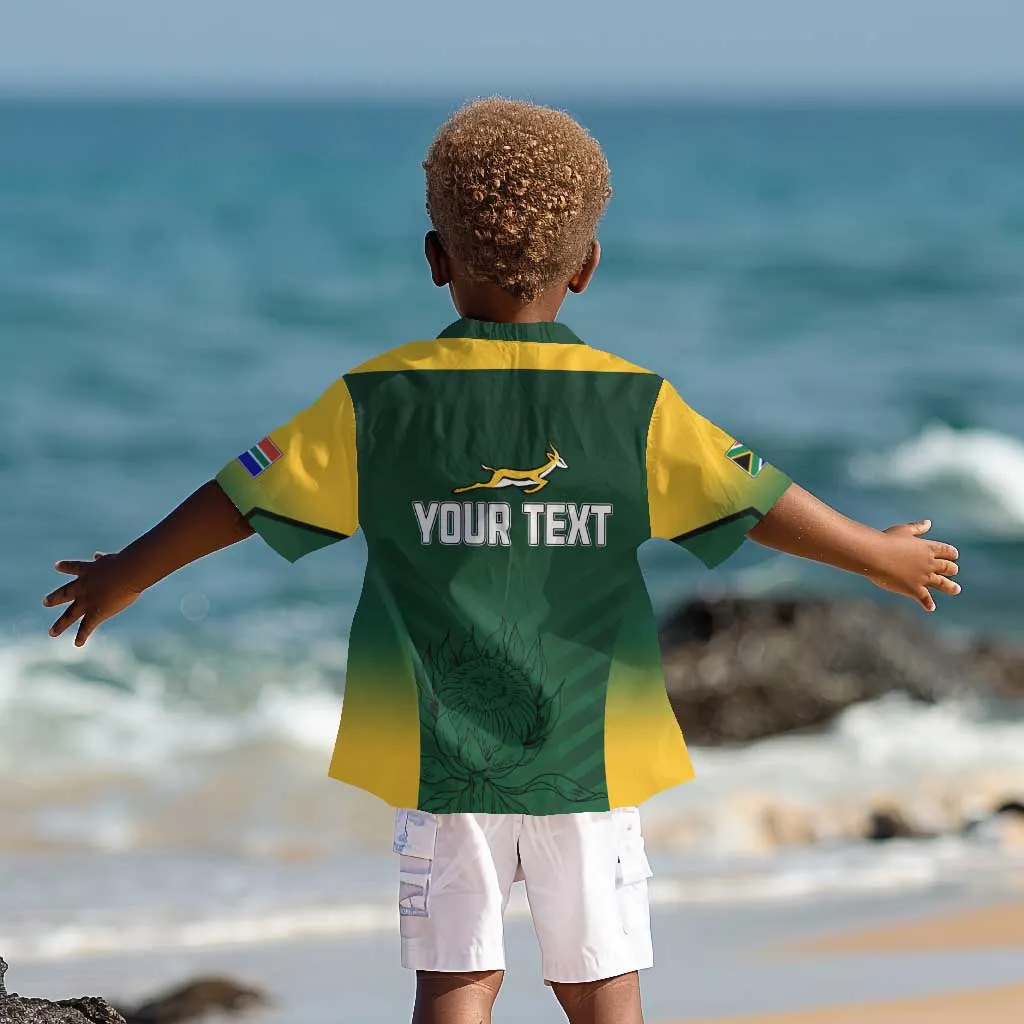 South Africa Rugby Kid Hawaiian Shirt Bokke Champions LT7