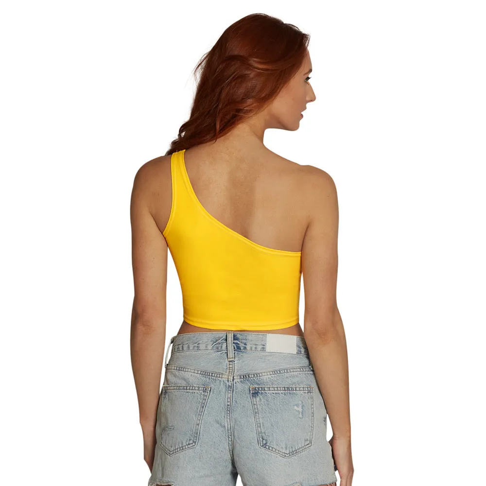 Southeastern Louisiana Lions Yellow One Shoulder Top