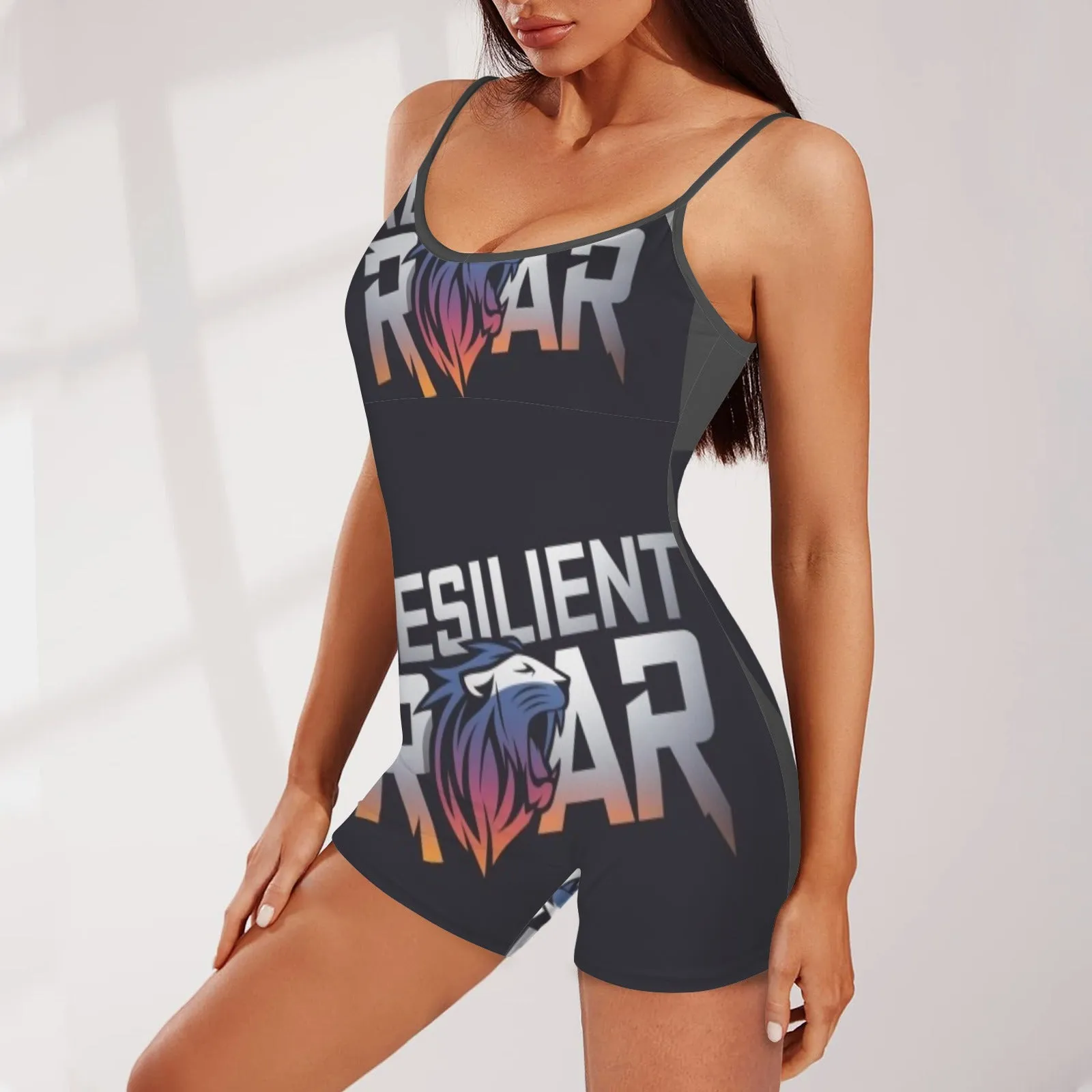 Spaghetti Strap One Piece Active Sets