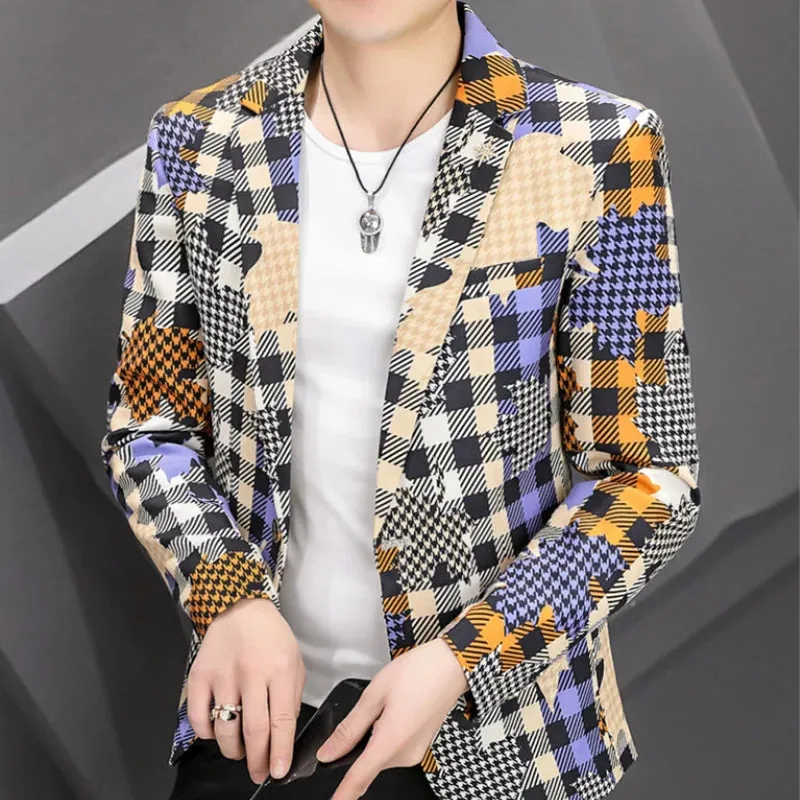 Spring and Autumn Clothing New Fashion Handsome All The Fashion Men's Business Small Suit Korean Version Slim All The Matching