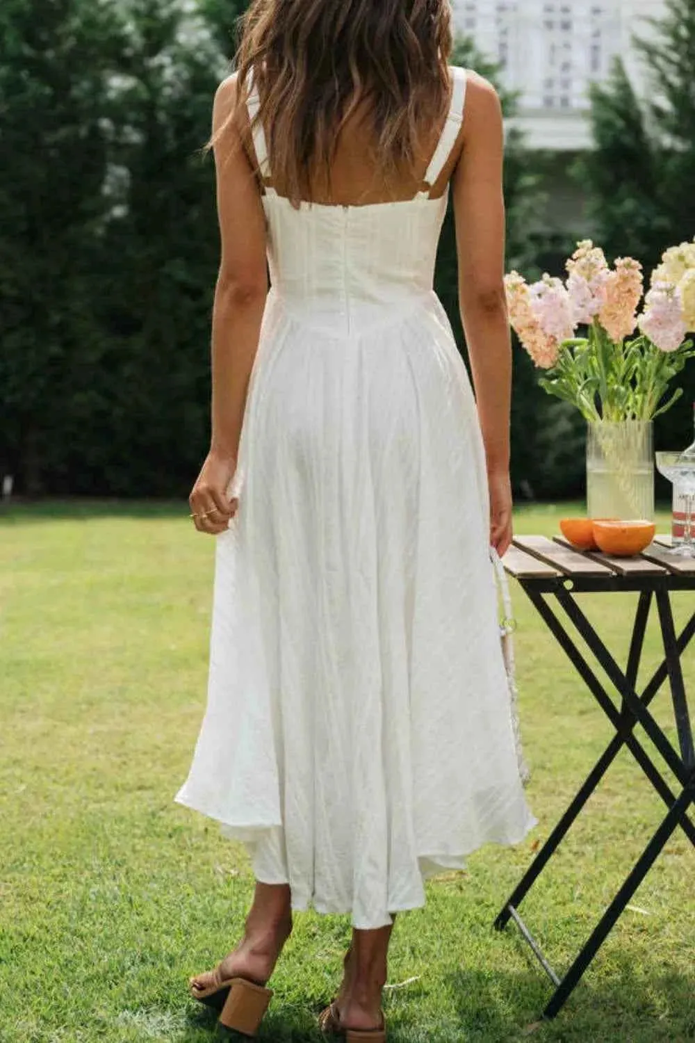 Square Neck Midi Dress - Stylish Cami Dress for Every Occasion